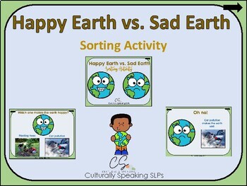 Preview of Earth Day - Happy Earth Vs. Sad Earth Sorting