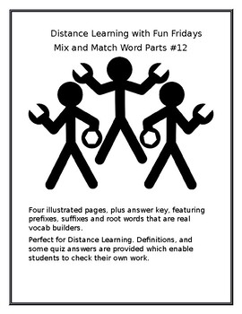 Preview of FUN FRIDAYS #14__ MIX AND MATCH WORD PARTS