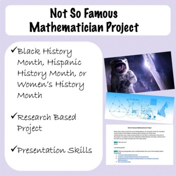 Preview of Not So Famous Mathematicians Project
