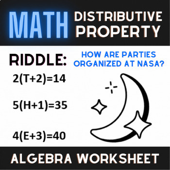 Preview of DISTRIBUTIVE PROPERTY - Algebra Worksheet