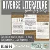 DIVERSE LITERATURE GENRE POSTERS | Multi-Cultural, Interna