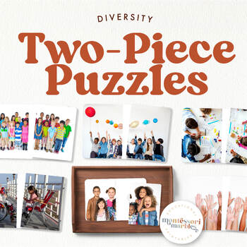 Preview of DIVERSITY Complete the Pictures | Montessori Resources with Real Pictures