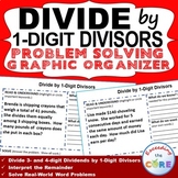 DIVIDE BY 1-DIGIT DIVISORS Word Problems with Graphic Organizers