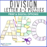 DIVISION A-Z Puzzles - Use for Back to School Bulletin Boa