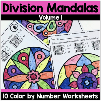 50 Mandala Adult Color By Number Coloring Book: Mandala Color by