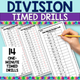 DIVISION Drills Math Worksheets Timed Fact Practice