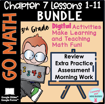 Preview of DIVISION FACTS AND STRATEGIES BUNDLE Chapter 7 Lessons 1 - 11 Grade 3 Go Math
