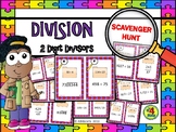 DIVISION Scavenger Hunt Task Cards: 2 Digit Divisors
