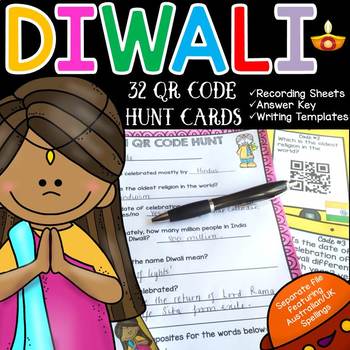 Preview of Diwali Activities Digital QR Codes Holidays Around the World