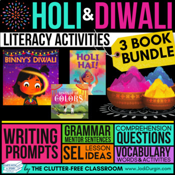 Preview of DIWALI READ ALOUD ACTIVITIES November picture book companions HOLI