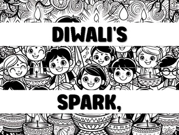 Preview of DIWALI'S SPARK, LIGHTS UP THE DARK! Diwali Bulletin Board Decor Kit