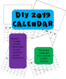 DIY 2019 Calendar: The Perfect Gift from Students to their