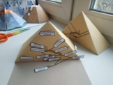 DIY 3D Paper Egyptian Pyramid - architectural toy - Project Great Pyramid