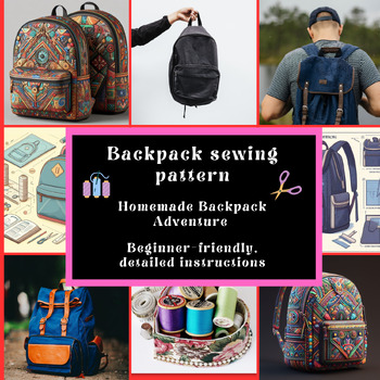 Preview of DIY Backpack Sewing Pattern.
