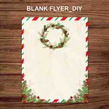blank christmas flyer template