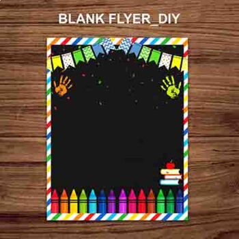 blank flyer background templates