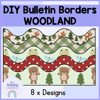 Preview of DIY Bulletin Borders WOODLAND