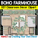 DIY Create Your Own Classroom Decor Clipart Toolkit | BOHO