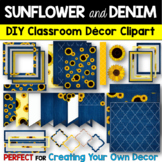 DIY Create Your Own Classroom Decor Clipart Toolkit SUNFLO