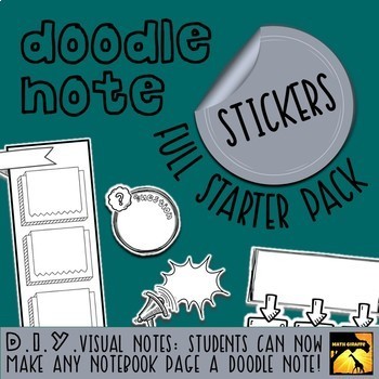 DIY Doodle Note Stickers - Full Starter Pack