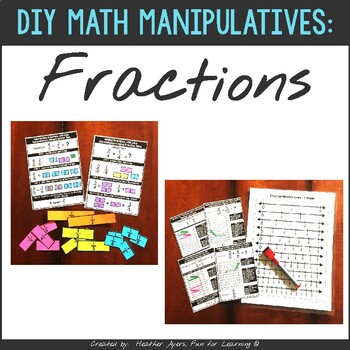 Preview of DIY Fraction Kits:  Printable Manipulatives + Anchor Charts
