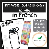 DIY French Water Bottle Stickers Activity