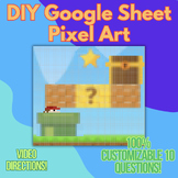 DIY Google Sheet Pixel Art - Video Game Picture