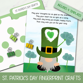 Preview of DIY LEPRECHAUN CRAFTS, ST. PATRICK'S DAY ACTIVITY, IRISH BLESSINGS, TODDLER ART