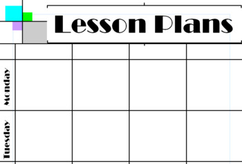 Preview of DIY Lesson Planner Template!