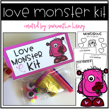 Make Your Own Love Monster Craft Kit / DIY Valentines Monster