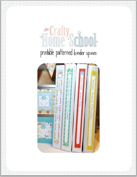Preview of DIY Printable Binder Spines 1 inch 1.5 inch and 2 inch