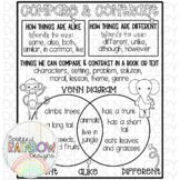 DIY Printable Jumbo Compare and Contrast Reading Traceable