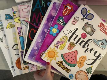 DIY Sketchbook Tutorial with 3 Cover Design Prompts by The Cozy Art Teacher