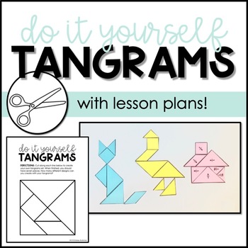 Preview of DIY Tangrams Printable with Lesson Plans