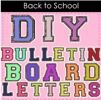 DIY Varsity/Preppy/Collegiate Glitter Bulletin Board Letters | TPT