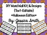 Create Your Own Word Wall Kit {Halloween Edition}