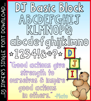 Preview of DJ Basic Block Font - Open Poster Block Lettering by DJ Inkers