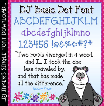 Preview of DJ Basic Dot Font - Cute Dot Lettering by DJ Inkers