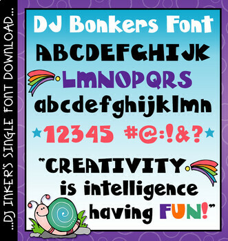 Preview of DJ Bonkers Font - Bold, Fun Lettering Download