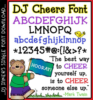 Preview of DJ Cheers Font - Bold, Serif Lettering by DJ Inkers