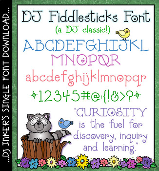 Preview of DJ Fiddlesticks Font Download