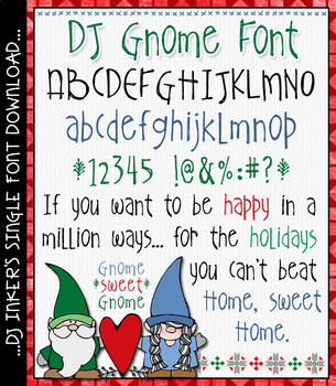 Preview of DJ Gnome Font Download - Decorative Lettering by DJ Inkers