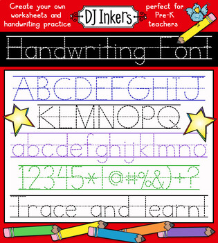 Preview of DJ Handwriting Font - Letter Tracing & Custom Handwriting Practice by DJ Inkers