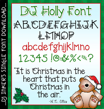 Preview of DJ Holly - Christmas and Holiday Font Download