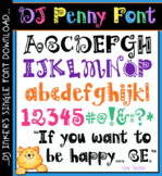 DJ Penny Font Download - Distance Learning
