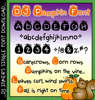 Preview of DJ Pumpkin Font Download