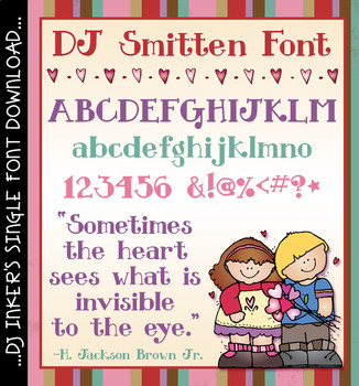 Preview of DJ Smitten Font Download - Bold Serif Lettering