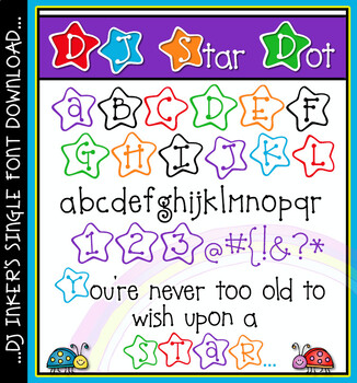Preview of DJ Star Dot Font Download