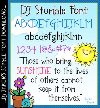 Preview of DJ Stumble Font - Dot Letter Font Download
