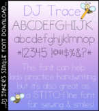DJ Trace - Handwriting Tracing Font for Preschool and Kind